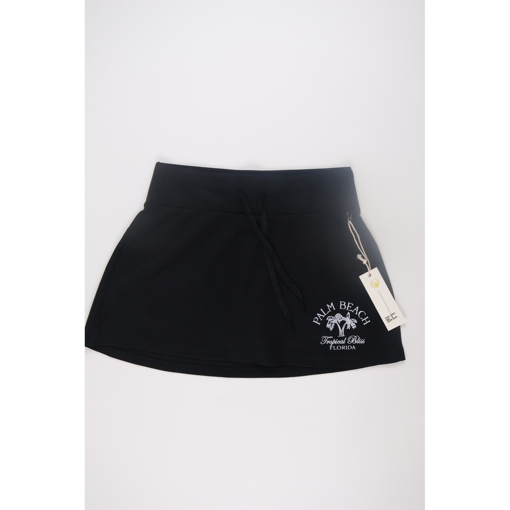 Ocean Drive Womens Skort Palm Beach Tropical Bliss Black Graphic M NWT